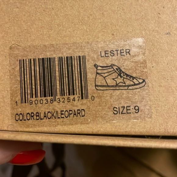 Vintage Havana black/leopard print hightop sneaker sz 9 women’s - Picture 12 of 12